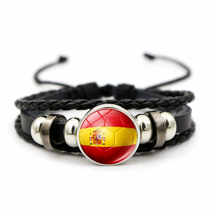 2026 FIFA World Cup Football Leather Woven Bracelet (Unisex)