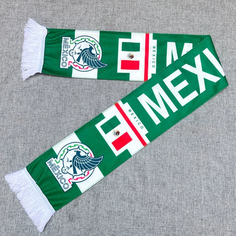 2026 World Cup Mexico Fan Soccer Scarf New Crest