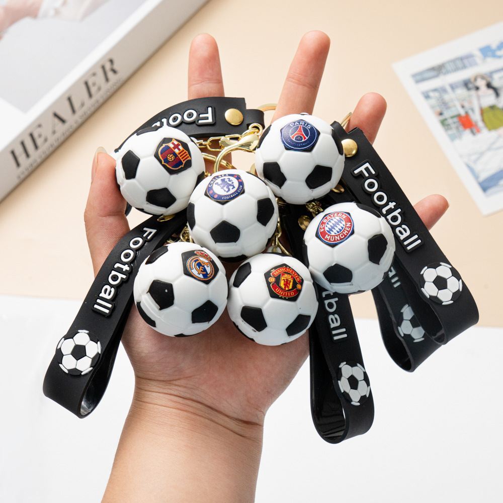 Cartoon Football Keychain — 2026 World Cup Cute Bag Charm / Arcade Prize