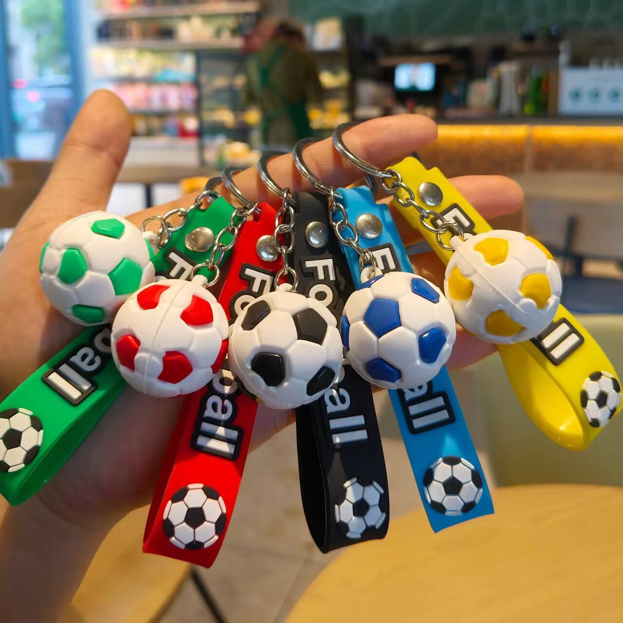 2026 FIFA World Cup Mascot & 3D Football Car Keychain — Cross-Border Fan Charm