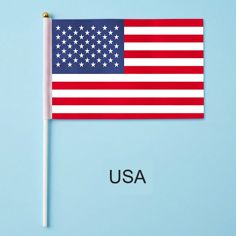 2026 FIFA World Cup 48-Nation Hand-Held Fan Flag Collection (Any Country, Detachable Pole)