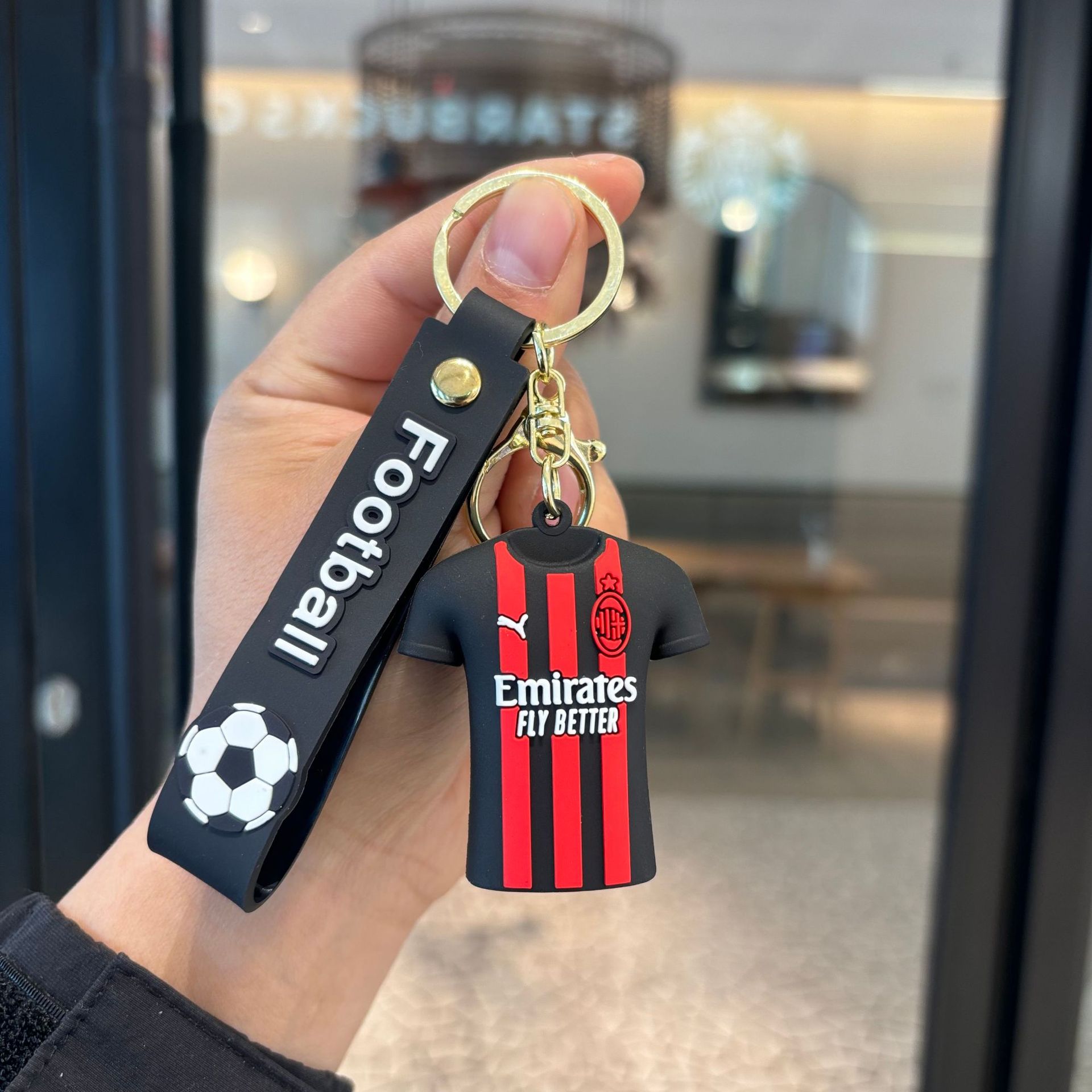 World Cup Football Jersey Keychain — Schoolbag & Car Charm Figure Souvenir