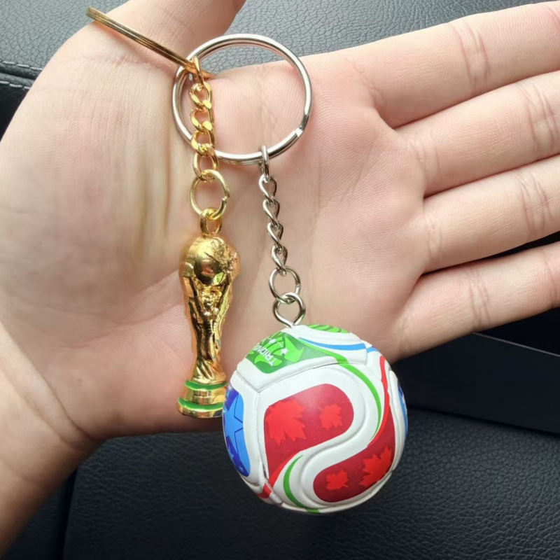 2026 FIFA World Cup Football Keychain — USA / Canada / Mexico Souvenir Fan Charm
