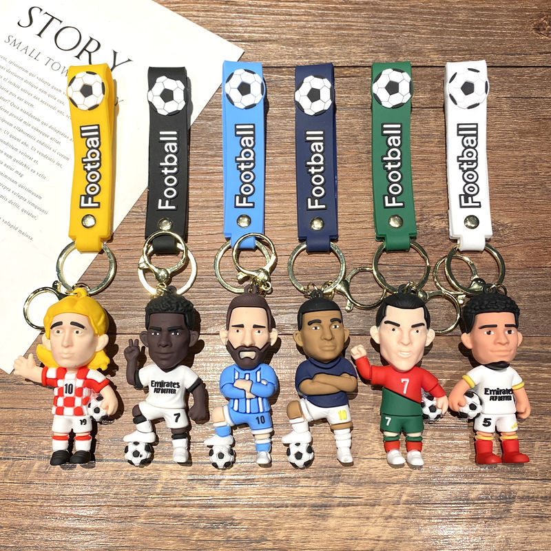 2026 FIFA World Cup Football Star Figure Keychain — Cross-Border Fan Souvenir Bag Charm